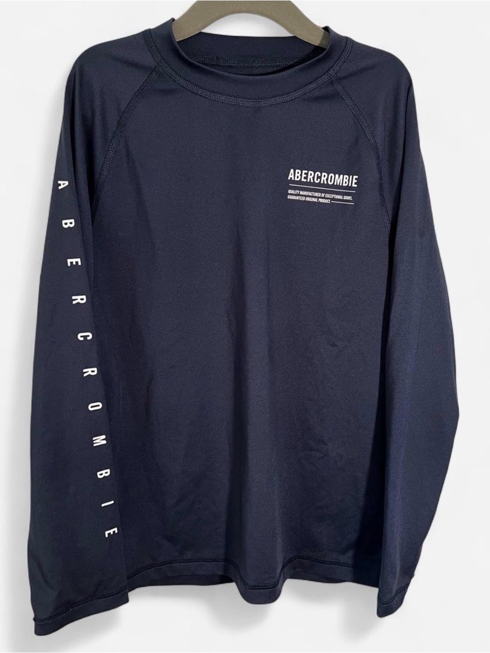 Abercrombie & Fitch Boys Black Long Sleeve Logo Tee